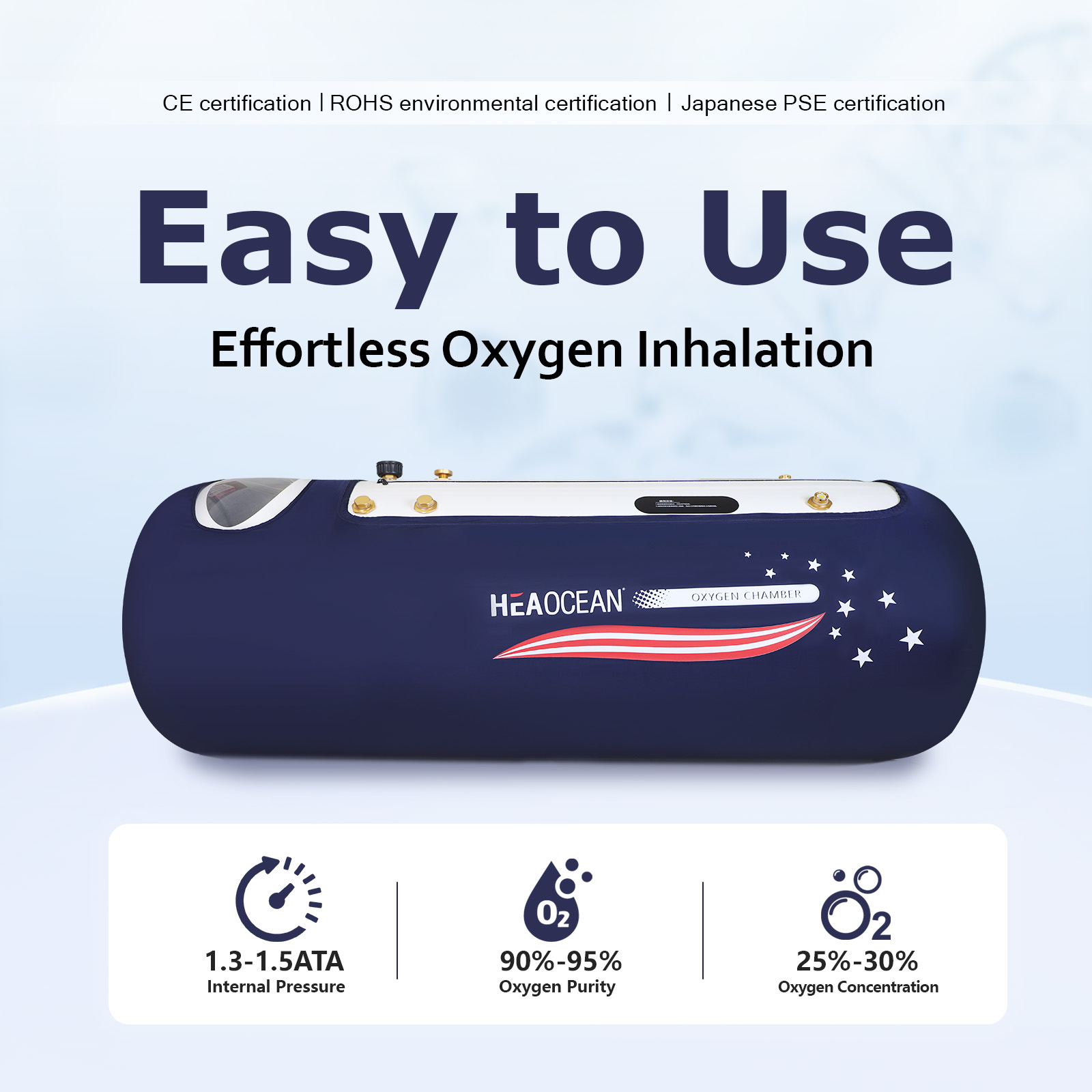 HL-300 HEAOCEAN  Mild Hyperbaric Oxygen Chamber Lying Type - View 2
