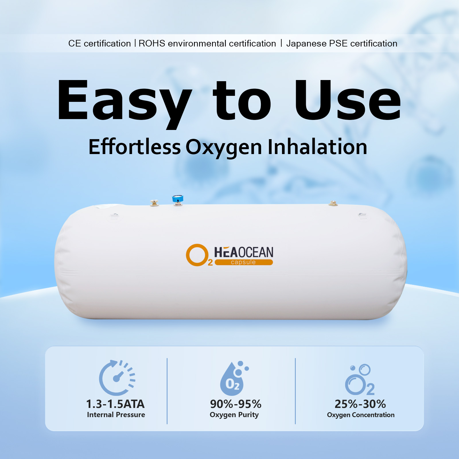 Hyperbaric Oxygen Chamber mHbot Sitting Cabin for Home Use 1.3-1.5ATA - View 6