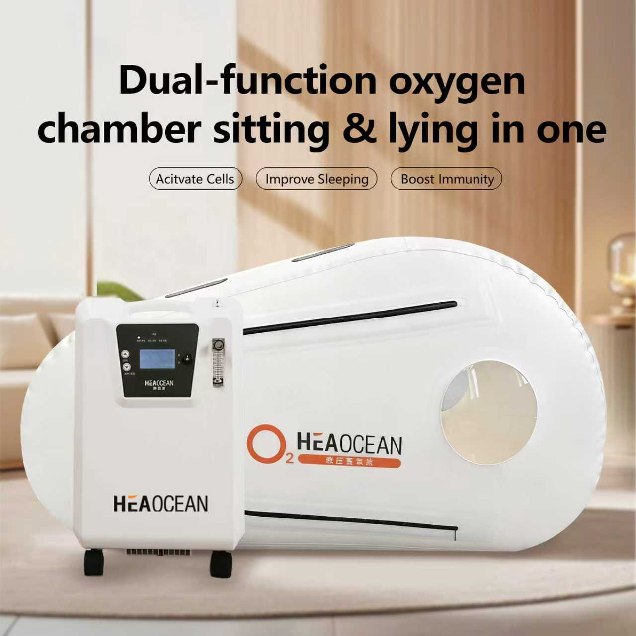 Integrated Sitting&Lying Hyperbaric Chamber for Business Use - View 7