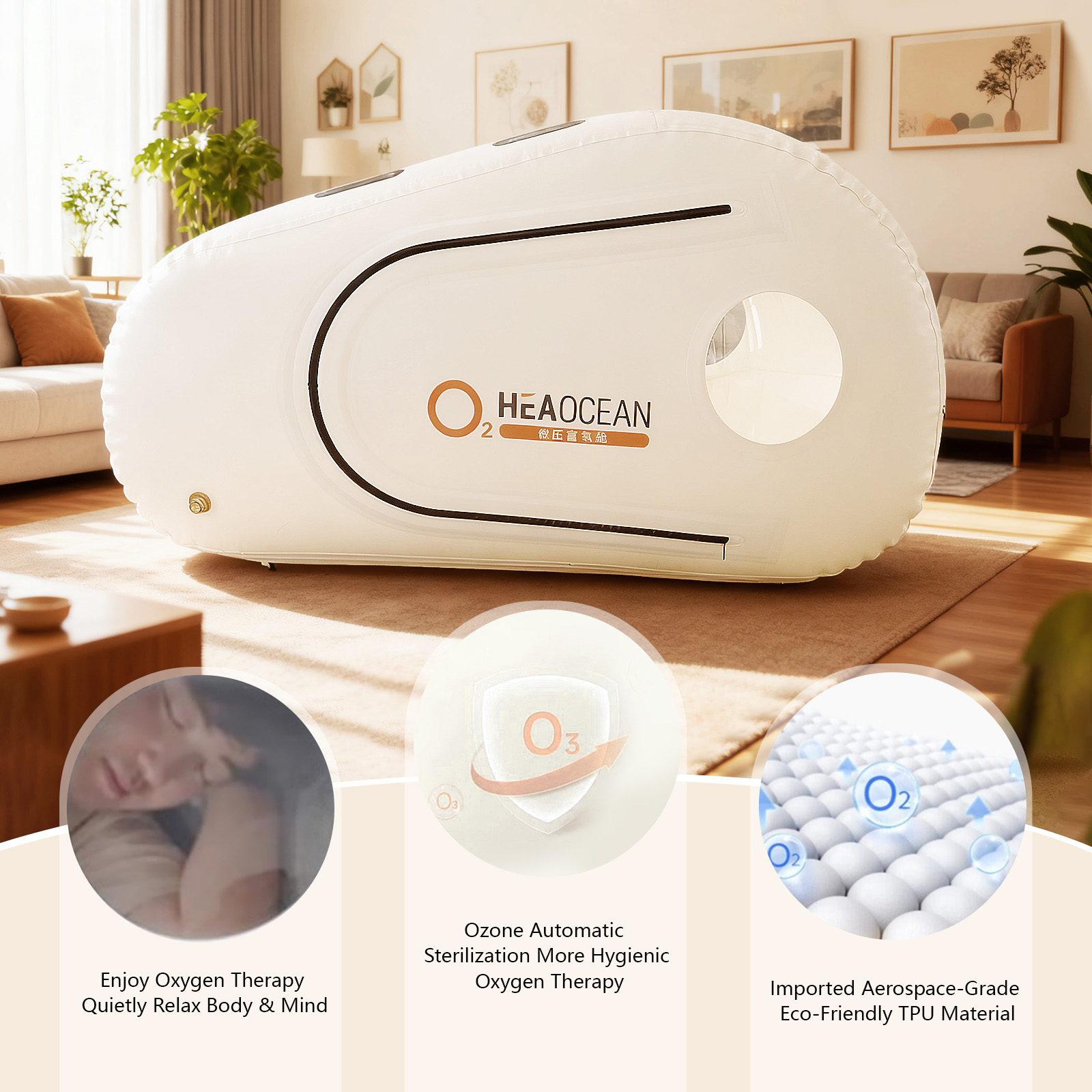 Integrated Sitting&Lying Hyperbaric Chamber for Business Use - View 6