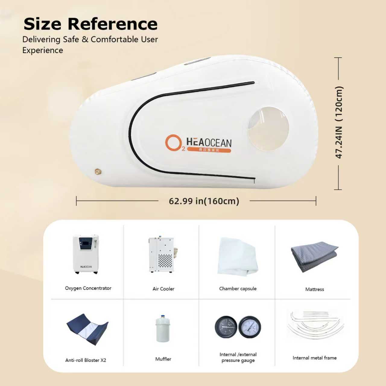 Integrated Sitting&Lying Hyperbaric Chamber for Business Use - View 2