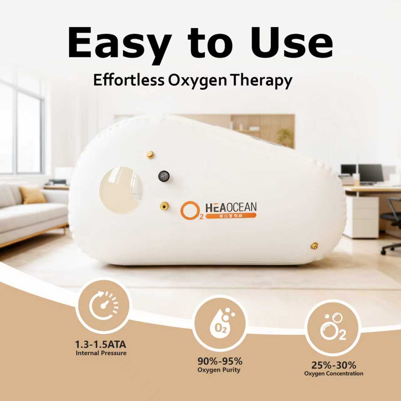 Integrated Sitting&Lying Hyperbaric Chamber for Business Use - View 4