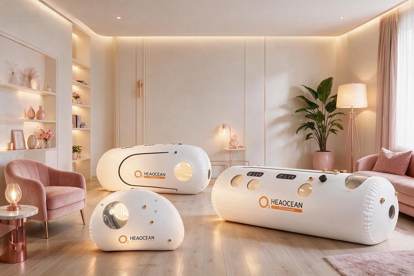 HEAOCEAN sitting, lying, and integrated sit-lie chambers shown side by side